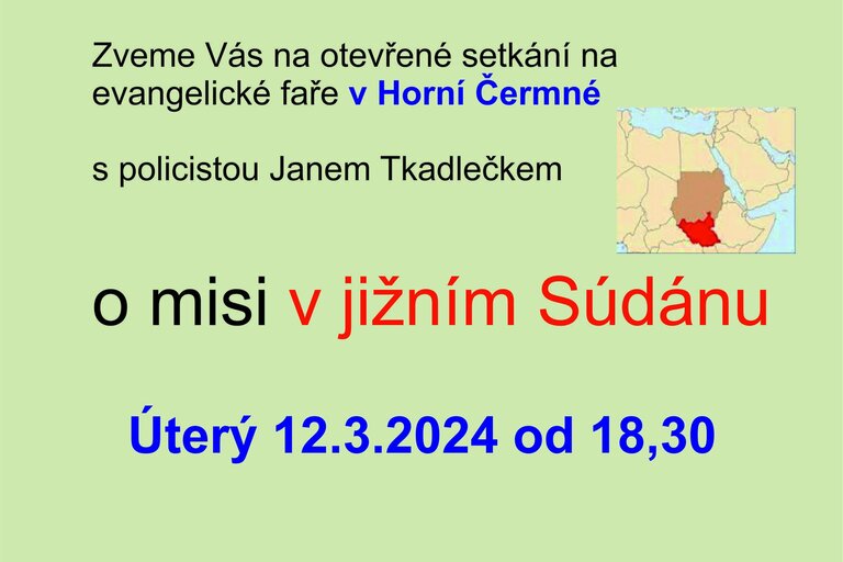 O misi v jižním Súdánu