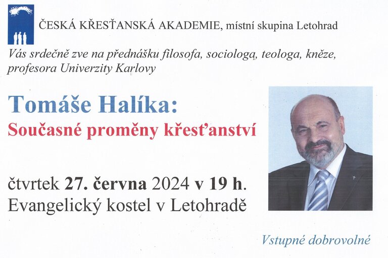 Přednáška Tomáše Halíka - Současné proměny křesťanství